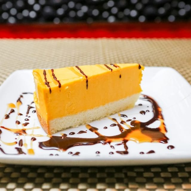 Mango Mousse Slice.